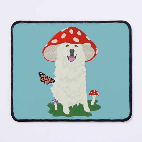 Item preview, Great Pyrenees Red Mushroom Fungi designed and sold by KantstandyaC.