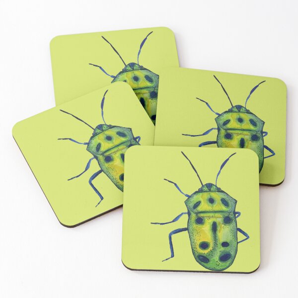 Item preview, Neon Green Beetle designed and sold by StudioBRue.