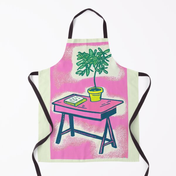 Artikelvorschau, Vintage-Inspired Pink College Dorm Desk Print entworfen und verkauft von PinkNomad.
