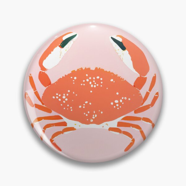 Item preview, Pink Crab Retro Seafood Cuisine Wall Art Kitchen designed and sold by PinkNomad.