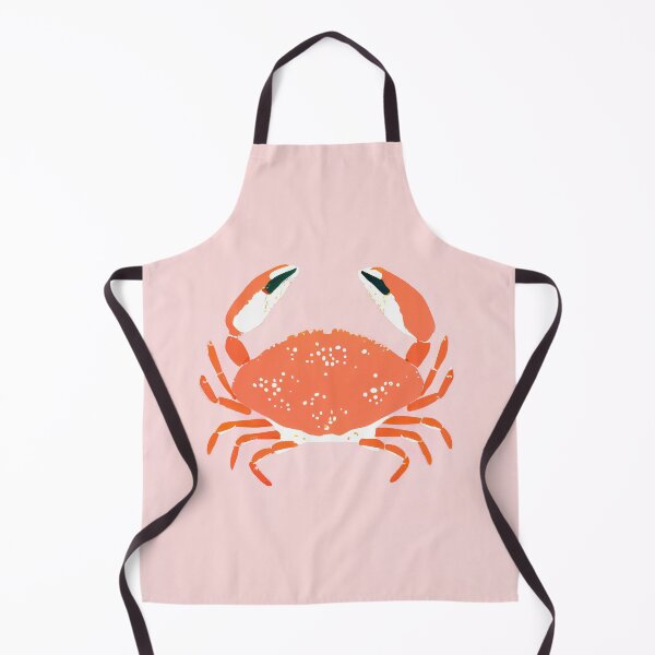 Item preview, Pink Crab Retro Seafood Cuisine Wall Art Kitchen designed and sold by PinkNomad.
