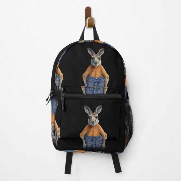 Item preview, Kangaroo in a Blue Jeans Pocket Dog In Pocket designed and sold by blakfrog.