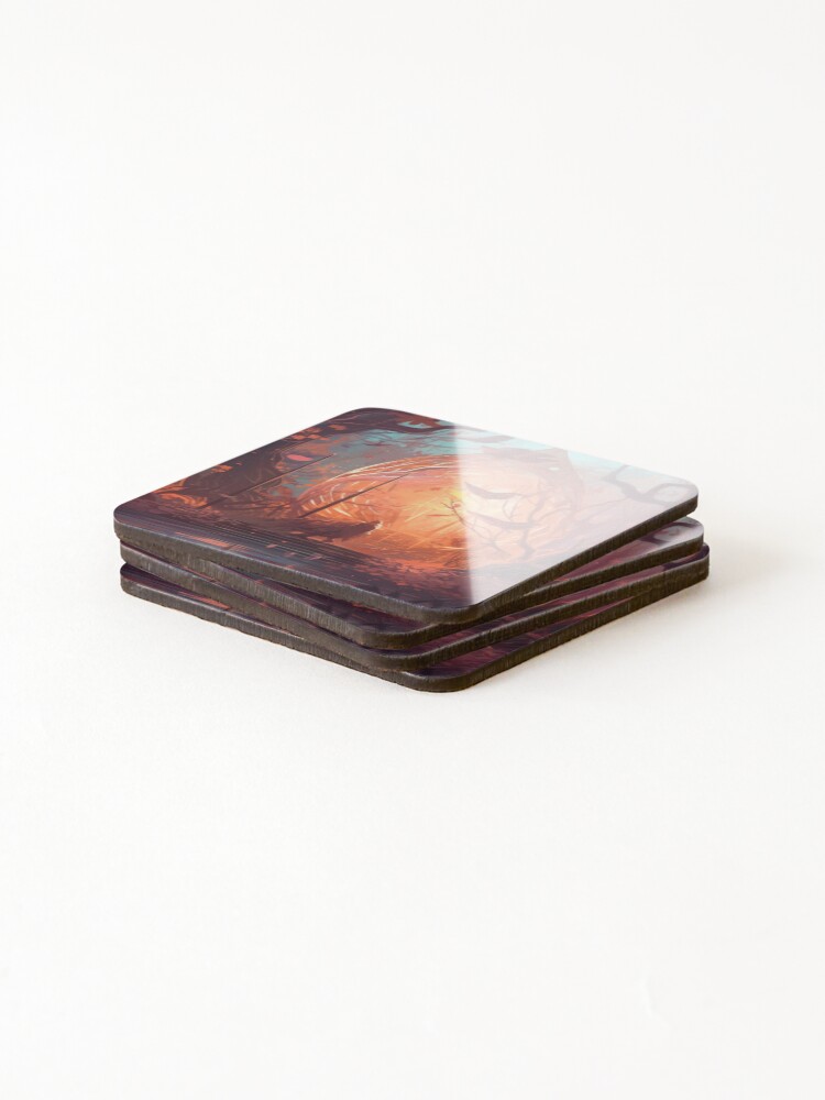 Thumbnail 4 of 5, Coasters (Set of 4), Forest God designed and sold by For-Rosa.