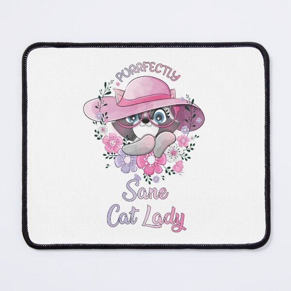 Item preview, Funny Cute Cat Quote Purrfectly Sane Cat Lady designed and sold by saadabs.