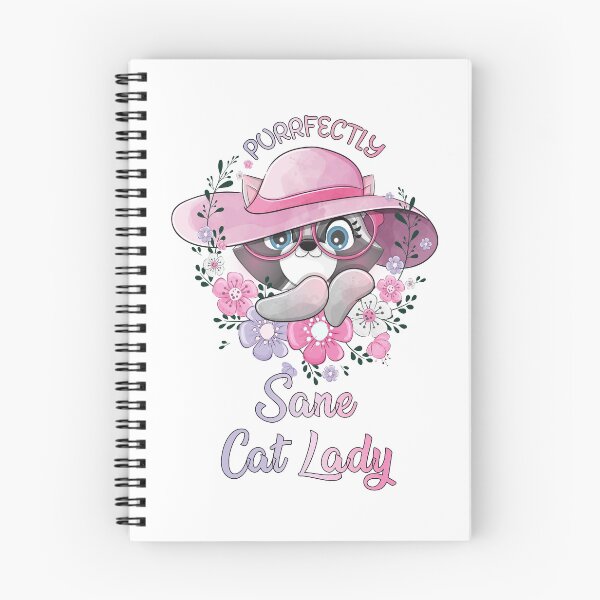 Item preview, Funny Cute Cat Quote Purrfectly Sane Cat Lady designed and sold by saadabs.