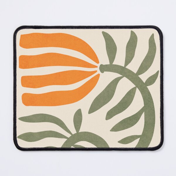 Item preview, Modern flower in retro orange green designed and sold by Miss-Belle.