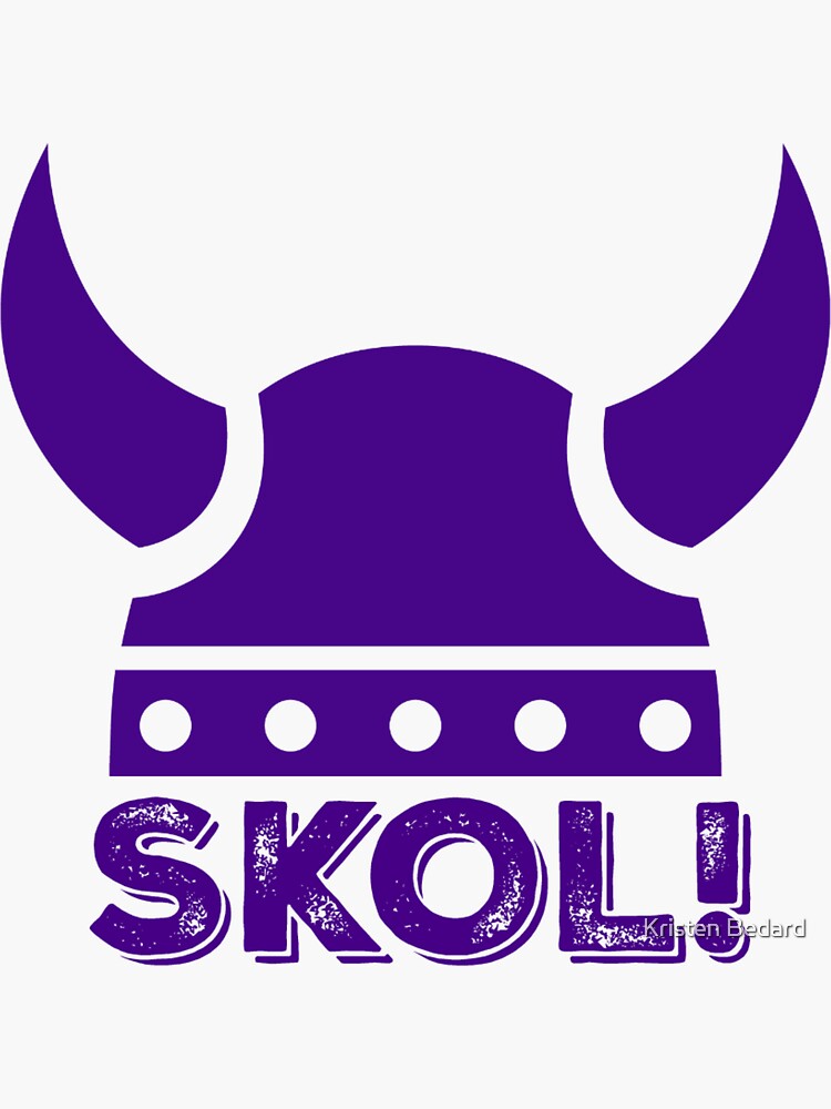 SKOL! Minnesota Vikings Chant' Sticker for Sale by Kristen Bedard