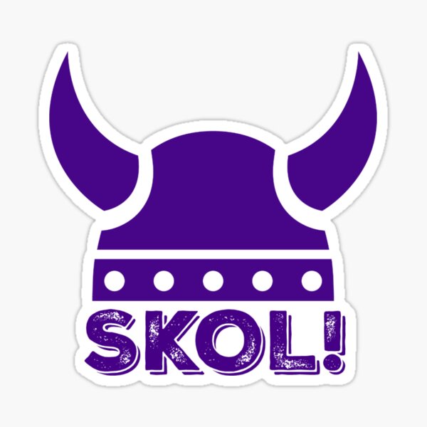 Minnesota Vikings Skol Stache Sticker