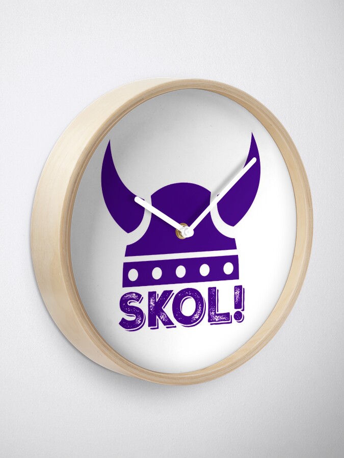 SKOL! Minnesota Vikings Chant Clock for Sale by Kristen Bedard