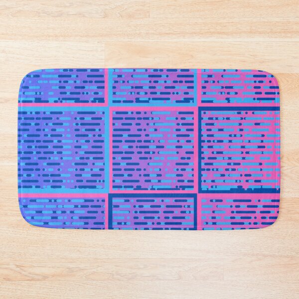 Item preview, Purple pink  and blue square pattern  designed and sold by L-I-E-Store.