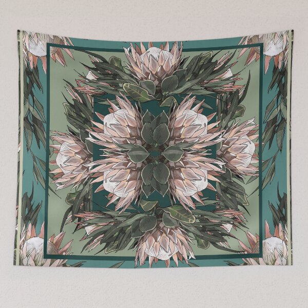 Item preview, Protea Pattern  designed and sold by The Willow Of  Rain City.