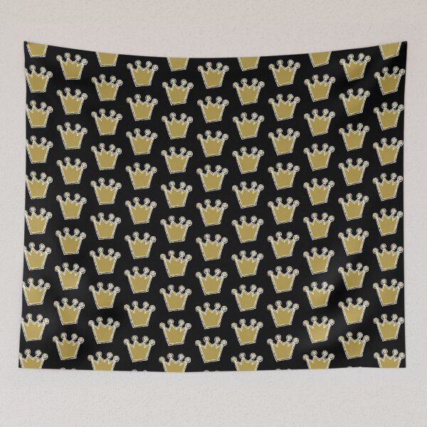Item preview, White and Gold Crown Minimalist Sketch designed and sold by ellenhenry.