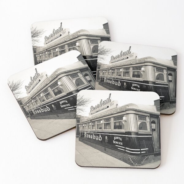 Item preview, Rosebud Diner Davis Square Somerville MA designed and sold by peanutroaster.