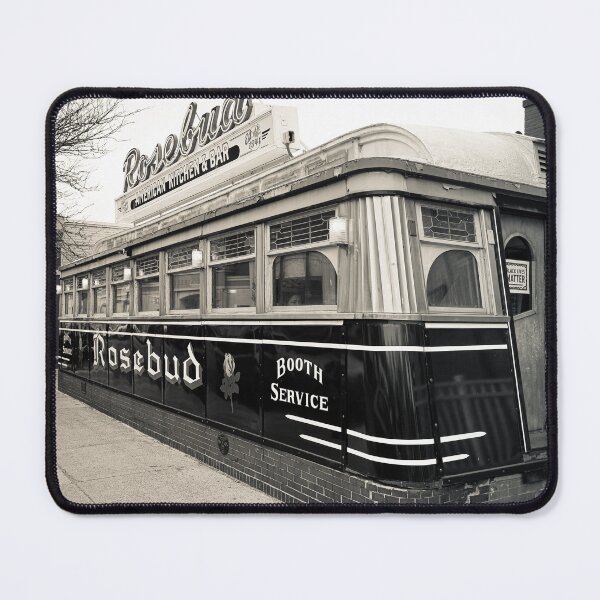 Item preview, Rosebud Diner Davis Square Somerville MA designed and sold by peanutroaster.