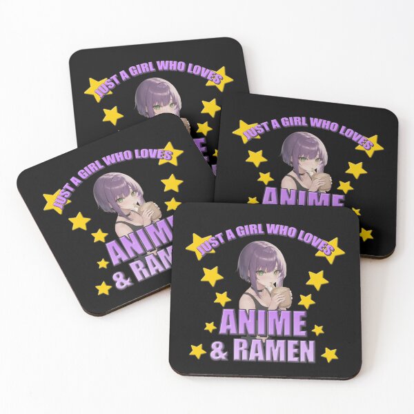 Item preview, Just A Girl Who Loves Anime And Ramen  - Cute Anime, Cute Japan, Retro Japan , Funny Senpai, Weaboo Gift, Funny Otaku designed and sold by Noodle Doodle.