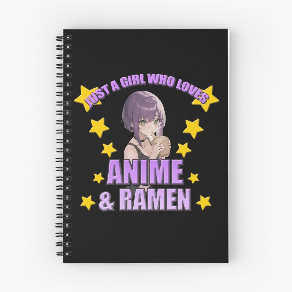 Item preview, Just A Girl Who Loves Anime And Ramen  - Cute Anime, Cute Japan, Retro Japan , Funny Senpai, Weaboo Gift, Funny Otaku designed and sold by Noodle Doodle.