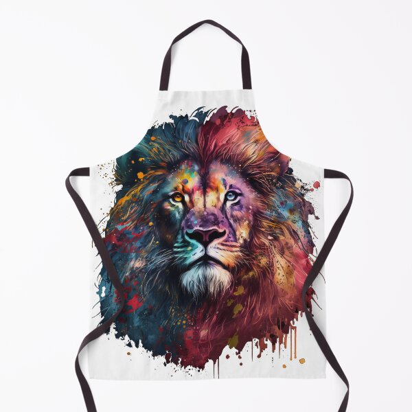 Item preview, Leo: Astrological Sign, lion head painting designed and sold by teosdex.