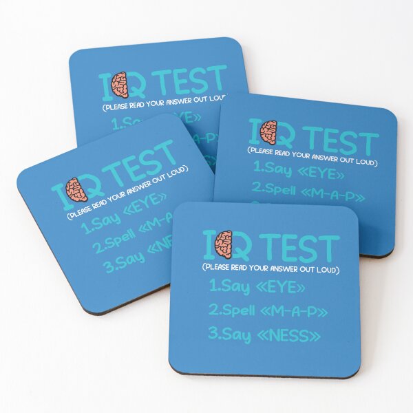 Item preview, Funny Test Quote Intelligence Test Say Eye M A P Ness DAD designed and sold by saadabs.