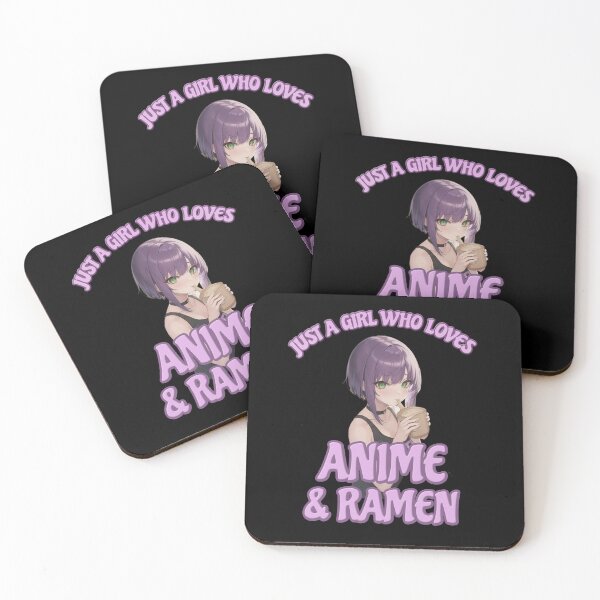 Item preview, Just A Girl Who Loves Anime And Ramen  - Cute Anime, Cute Japan, Retro Japan , Funny Senpai, Weaboo Gift, Funny Otaku designed and sold by Noodle Doodle.