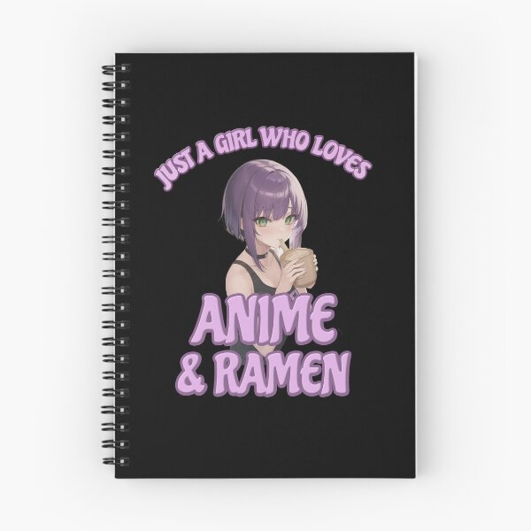 Item preview, Just A Girl Who Loves Anime And Ramen  - Cute Anime, Cute Japan, Retro Japan , Funny Senpai, Weaboo Gift, Funny Otaku designed and sold by Noodle Doodle.
