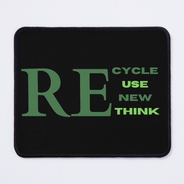 Item preview, recycle reuse renew rethink environmental activism designed and sold by JovanasBoutique.
