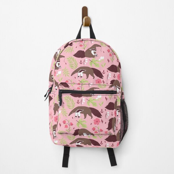 Vista previa del artículo con la obra «lindo oso hormiguero rosa floral», diseñado y vendido por Gossip Rag.