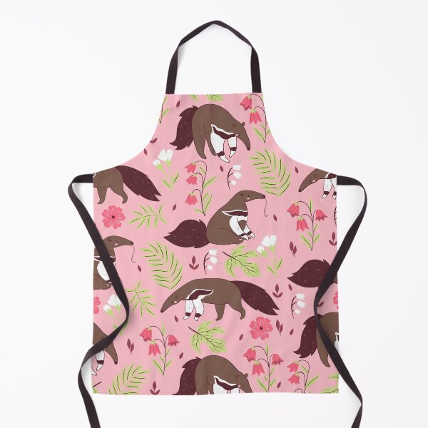 Item preview, cute anteater pink floral designed and sold by Gossip Rag.