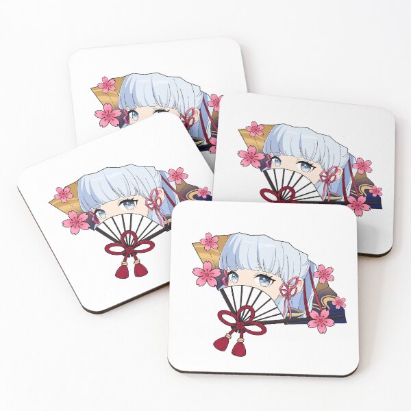 Item preview, Kamisato Ayaka Fan designed and sold by halomousey.