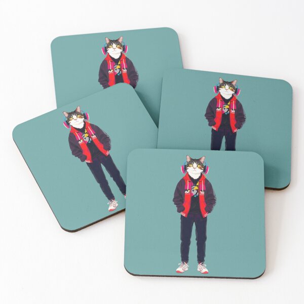 Item preview, Hipster Cat V42 designed and sold by HipsterAnimals.