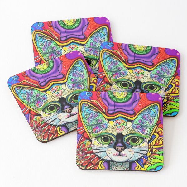 Item preview, Colorful Cat designed and sold by cfbennettmedia.