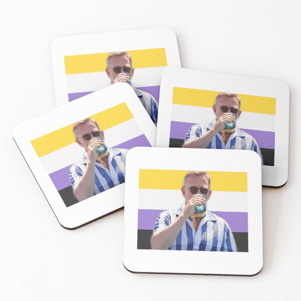 Item preview, Detective Benoit Blanc - Nonbinary Pride Flag designed and sold by MrPikersStore.