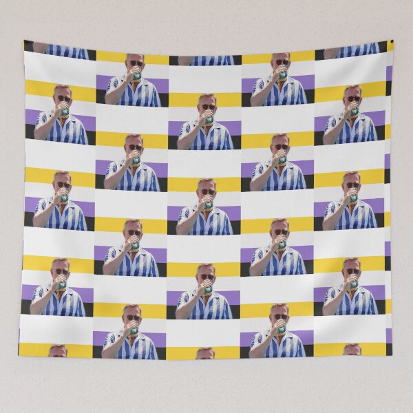 Item preview, Detective Benoit Blanc - Nonbinary Pride Flag designed and sold by MrPikersStore.