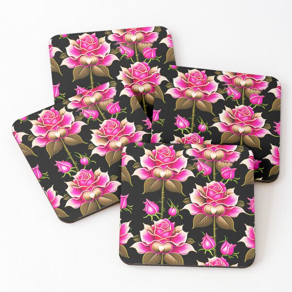 Item preview, Dark Romance Pink Rose Drama - Timeless Pattern Opulence designed and sold by mrtom414.
