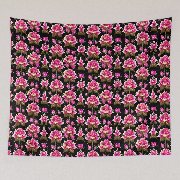 Item preview, Dark Romance Pink Rose Drama - Timeless Pattern Opulence designed and sold by mrtom414.