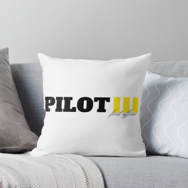 Item preview, Pilot Co Pilot First Officer with golden stripes sticker shirt and more Flight Crew designed and sold by AviationArtists.