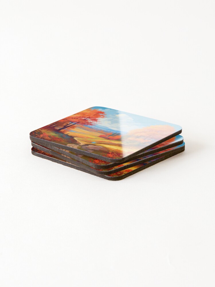 Thumbnail 4 of 5, Coasters (Set of 4), Autumn designed and sold by For-Rosa.