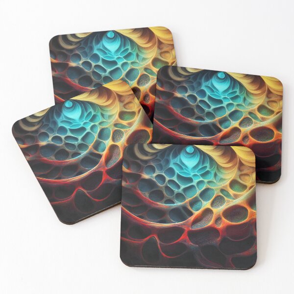 Item preview, Abstract 3D Fiber Art designed and sold by Red Witch Art.