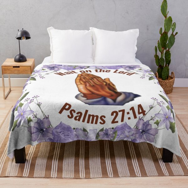 Item preview, Wait on the Lord Purple ~ Psalm 27:14 designed and sold by RhondaCGoins.