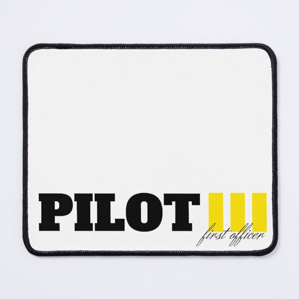 Item preview, Pilot Co Pilot First Officer with golden stripes sticker shirt and more Flight Crew designed and sold by AviationArtists.