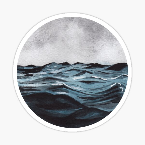 Aperçu de l'œuvre vagues créée et vendue par kareanddesign.