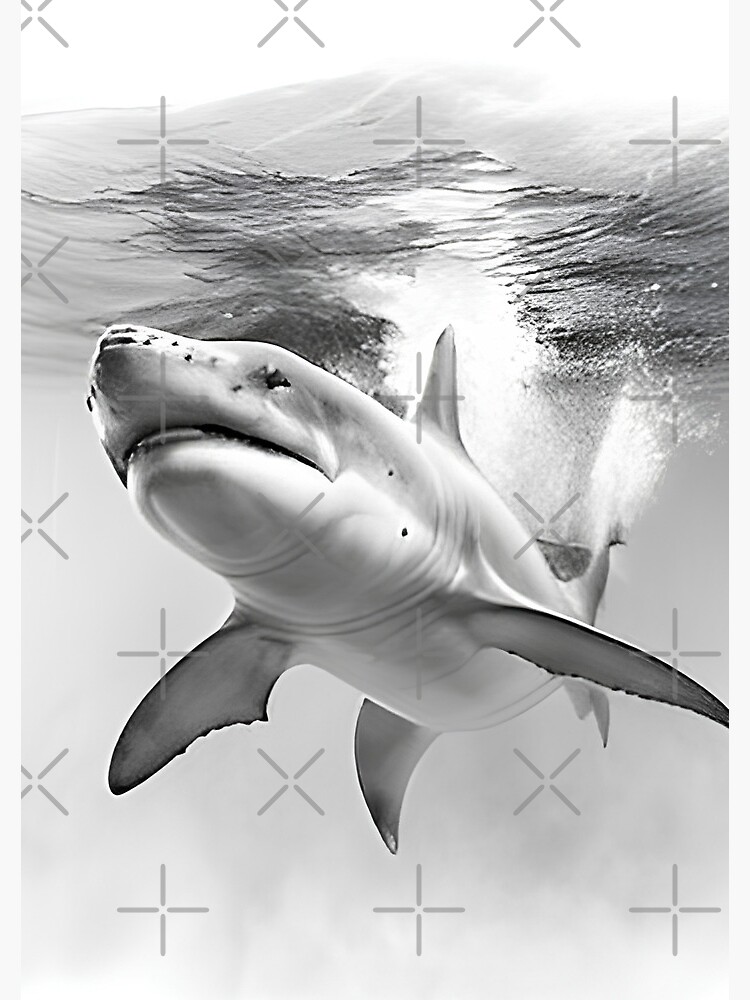 Shark pencil drawing Spiral Notebook for Sale by Pencil-Art