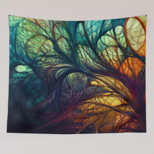 Item preview, Abstract 3D Fiber Art 2 designed and sold by Red Witch Art.