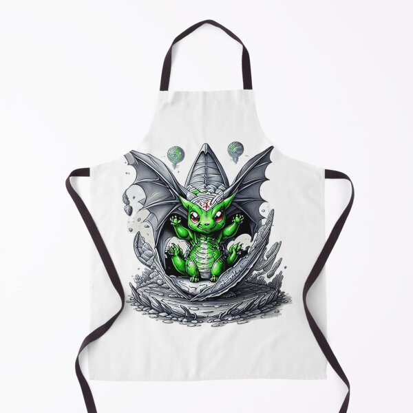 Item preview, nature dragon holding taco cartoon style designed and sold by NewCoolWest.