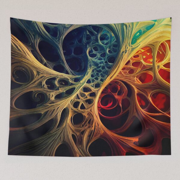 Item preview, Abstract 3D Fiber Art 3 designed and sold by Red Witch Art.