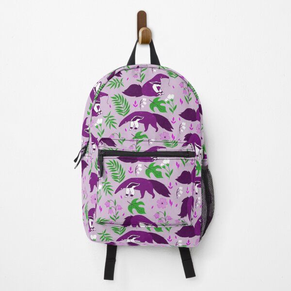 Item preview, cute anteater purple floral  designed and sold by Gossip Rag.