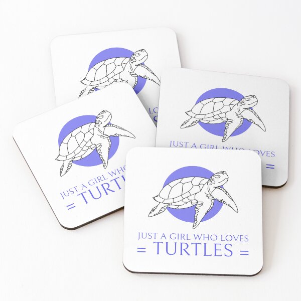 Item preview, Just A Girl Who Loves Turtles designed and sold by Harmonick-Tees.