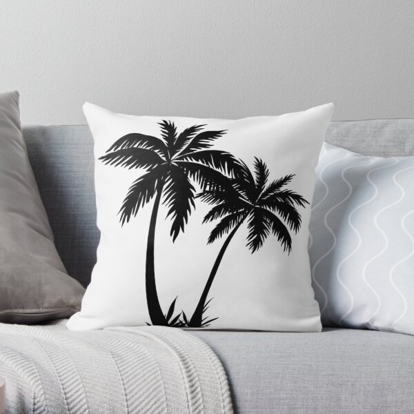 Palm Trees Throw Pillow