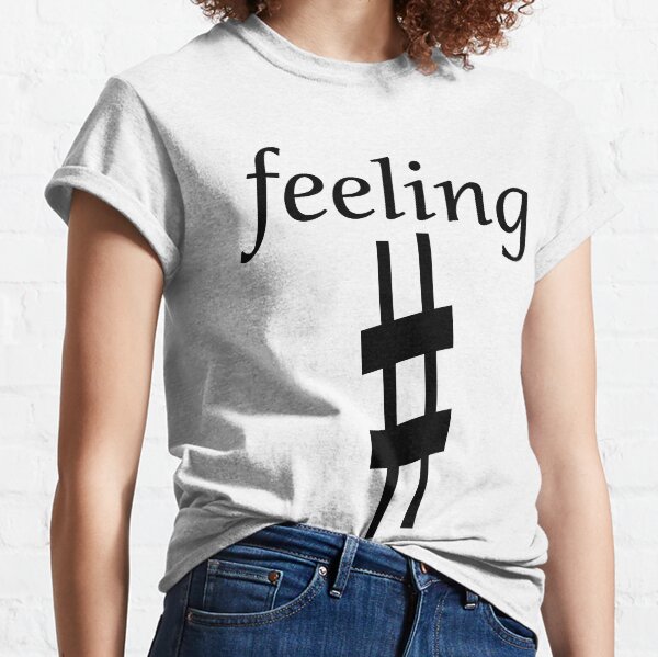 Feeling Sharp Musical Design Logo Classic T-Shirt