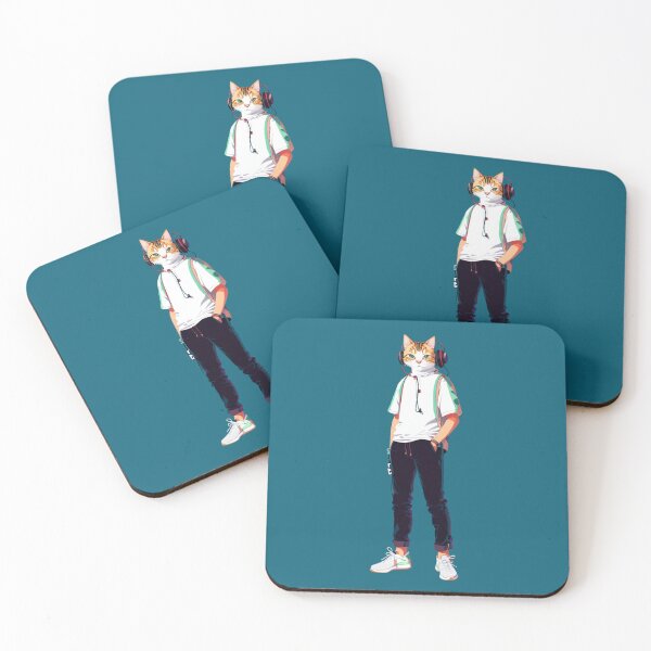 Item preview, Hipster Cat V48 designed and sold by HipsterAnimals.