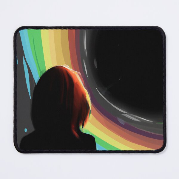 Item preview, Rainbow Portal: A Digital Art of a Woman Staring at a Black Hole designed and sold by Zachzacharyzak.